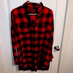 Forever 21 plaid tunic